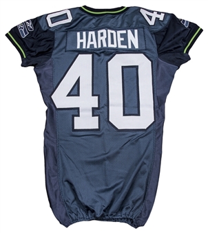 2005 Michael Harden Game Issued Seattle Seahawks Home Jersey #40